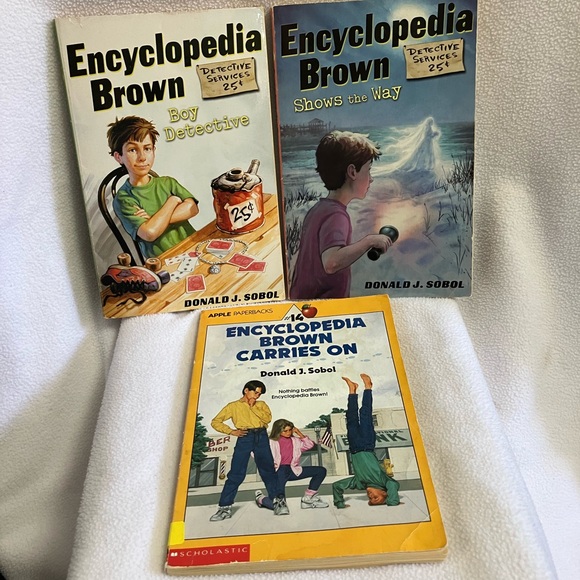 Scholastic Other - Encyclopedia Brown Paperback lot of 3 by Donald J. Sobol